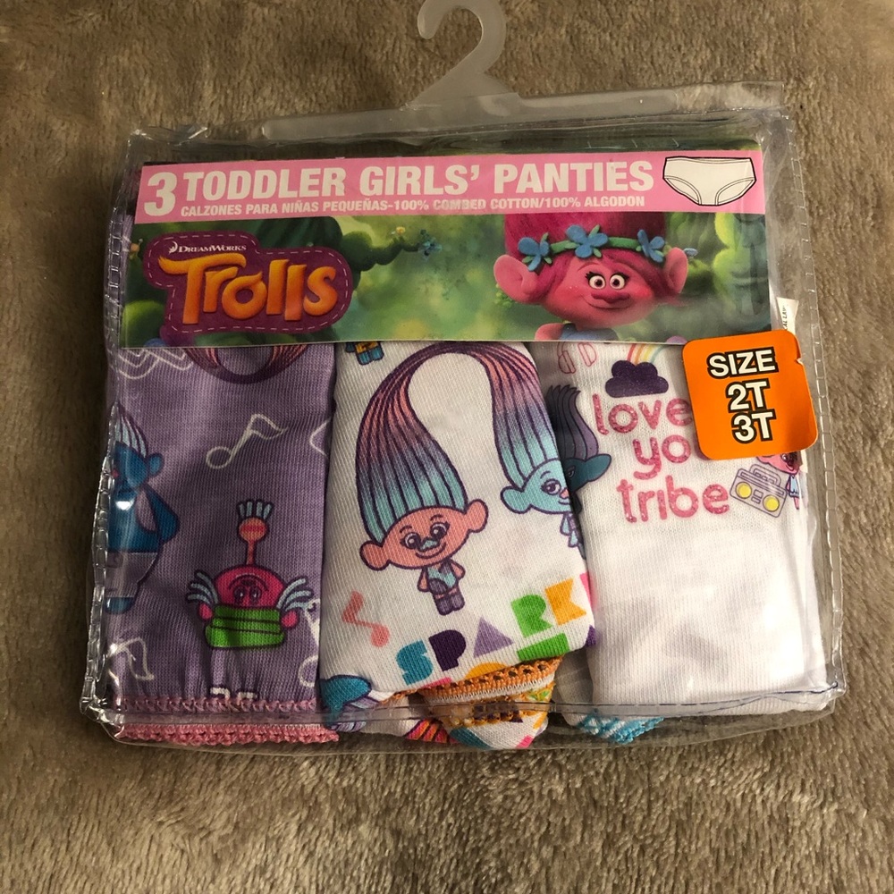 Trolls 2t 3t NEW 3pack panties